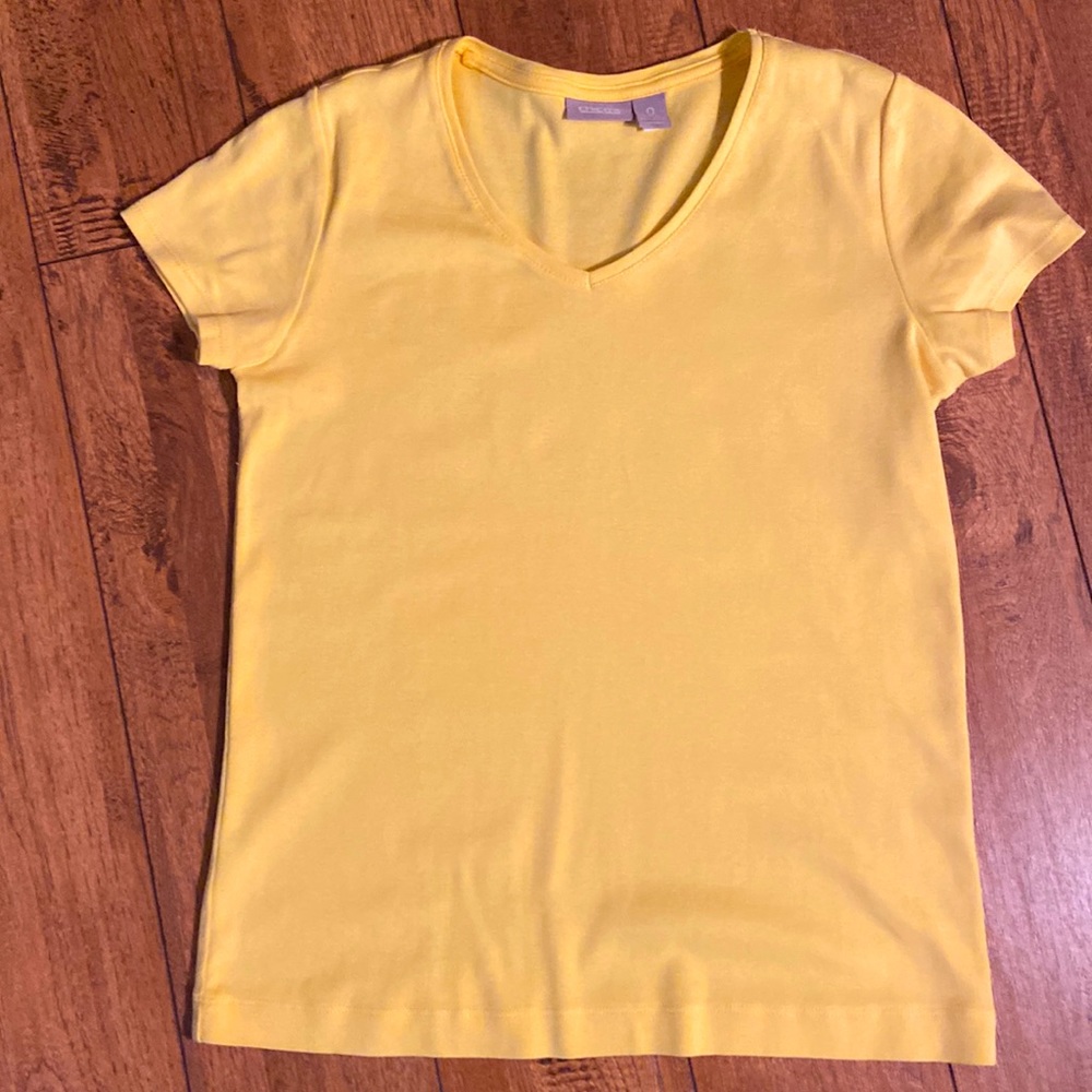 Chico’s Yellow Short Sleeve Tee Shirt